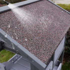 Three Story Outdoor Cat House with Balcony, Large Feral Villa Cat Shelter Weatherproof, 3 Story Outside Cat House for Multiple Cats